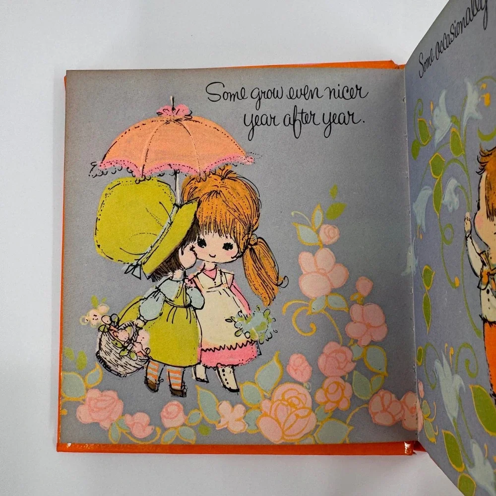 Vintage Friends Are Like Flowers Sunbeam 1968 Library Book Maria Paoletti Art - Picture 10 of 16
